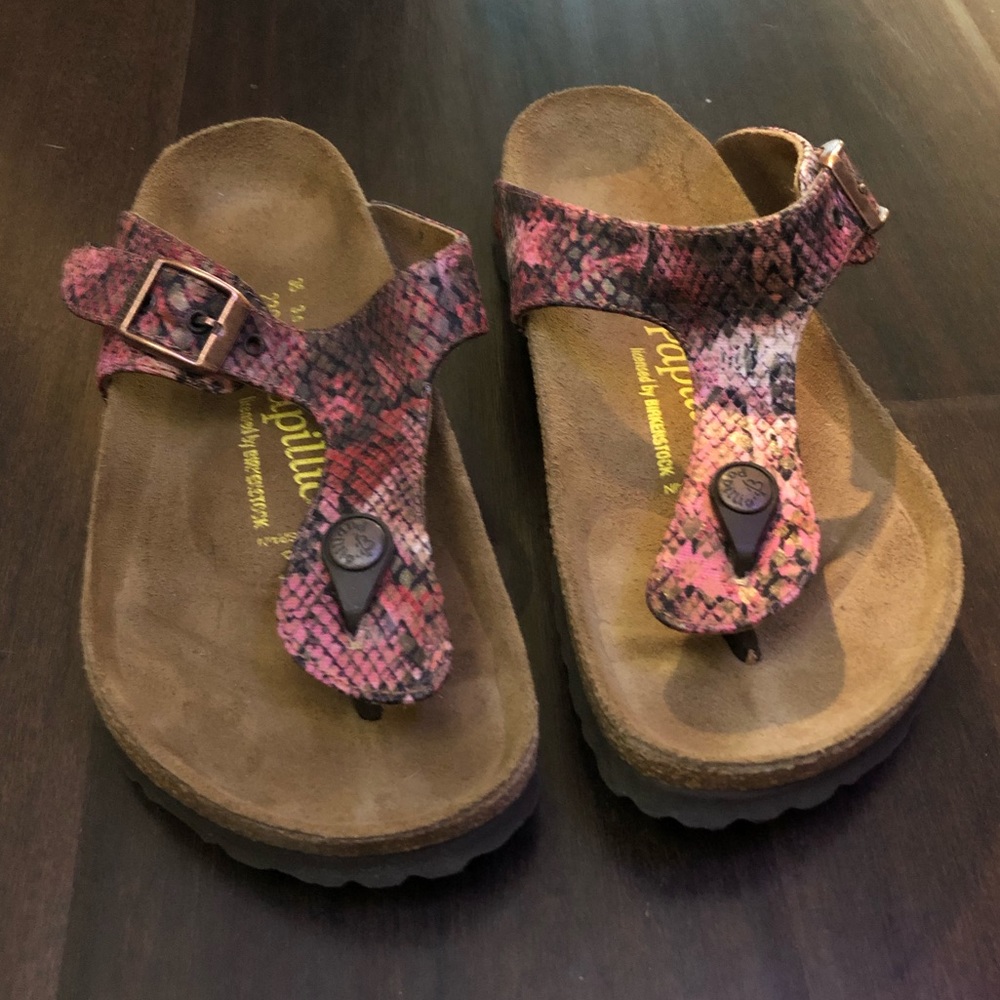 Hot pink snake Papillio by Birkenstock, size 36 EU